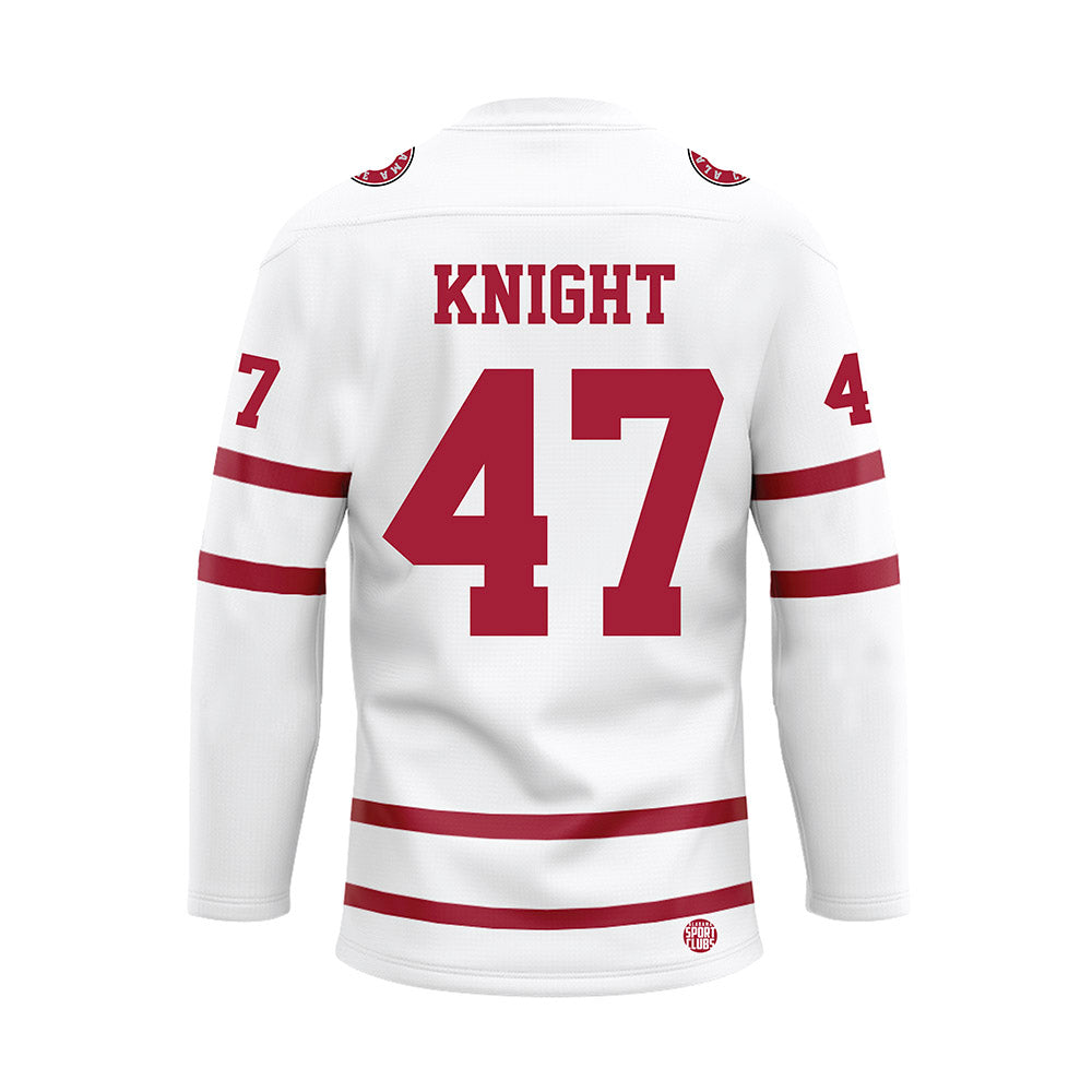 Alabama - Football Alumni : Ezekial Knight - White Hockey Jersey