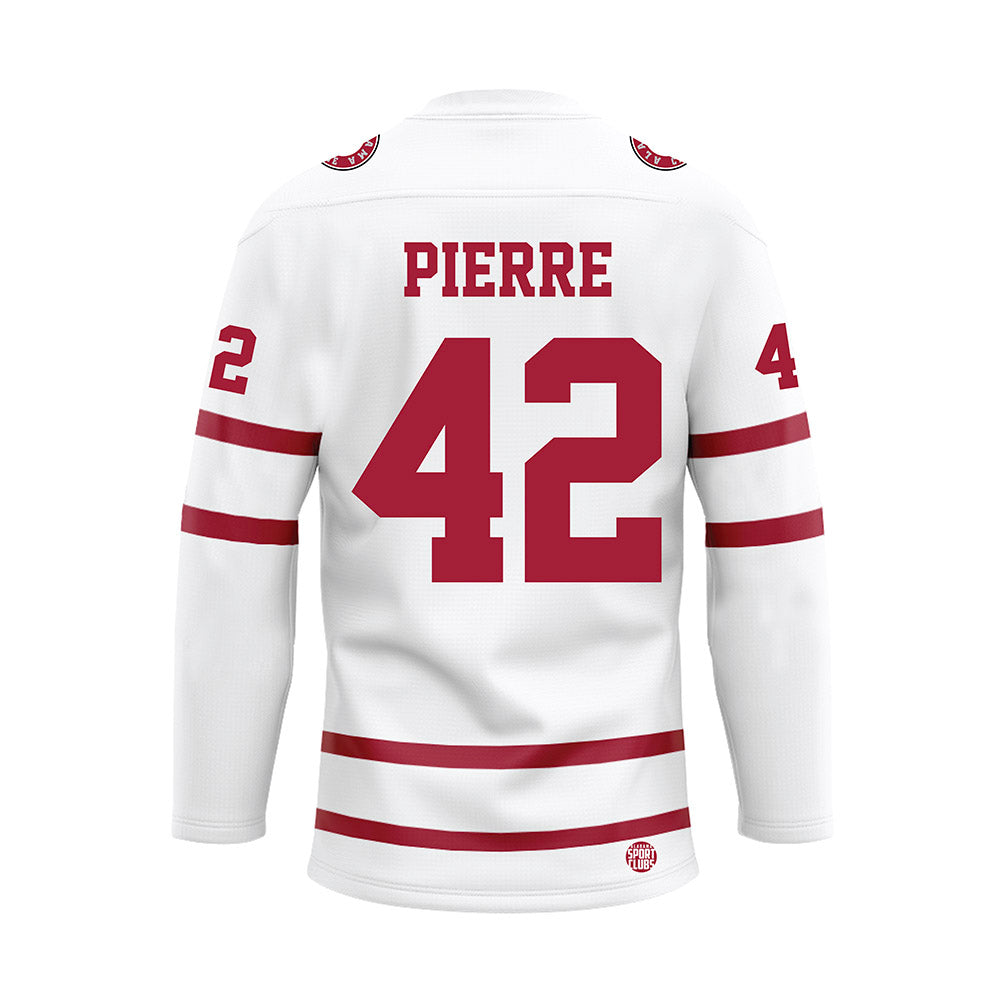 Alabama - NCAA Football : Yhonzae Pierre - White Hockey Jersey