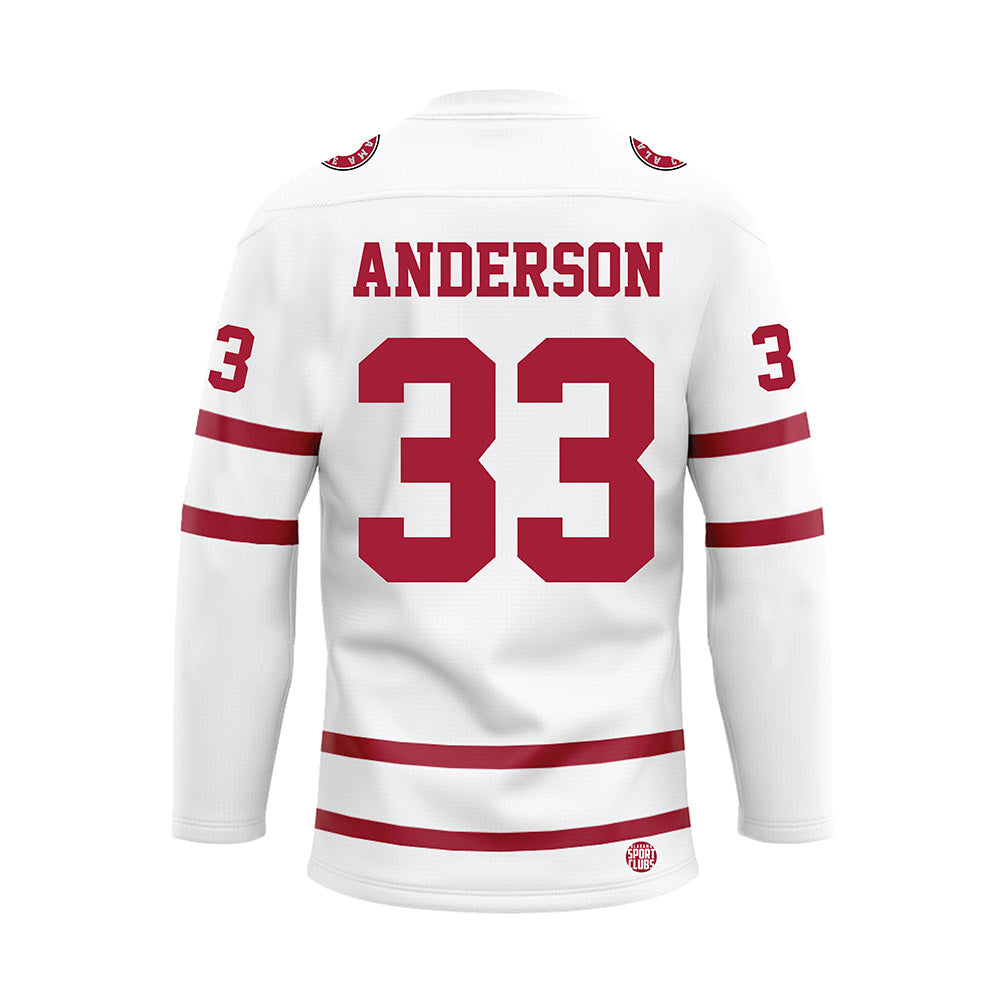 Alabama - Football Alumni : Christopher Anderson - White Hockey Jersey