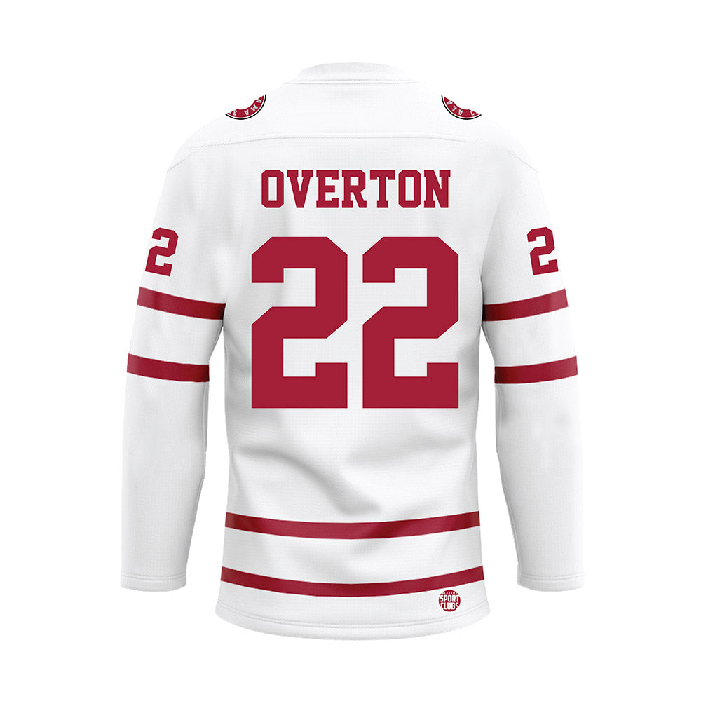 Alabama - NCAA Football : LT Overton - White Hockey Jersey