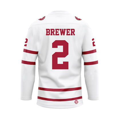 Alabama - NCAA Women's Soccer : Breezie Brewer - White Hockey Jersey