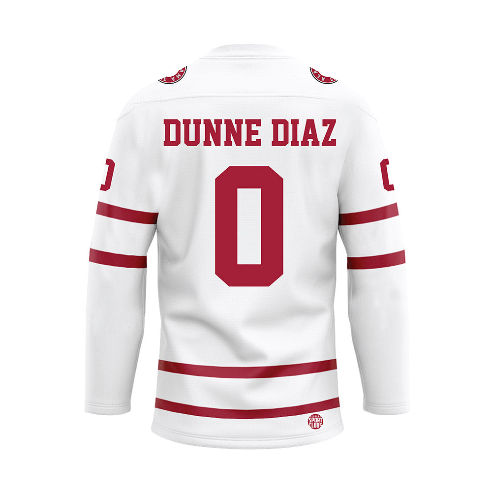 Alabama - Softball Alumni : Kelsi Dunne Diaz - White Hockey Jersey