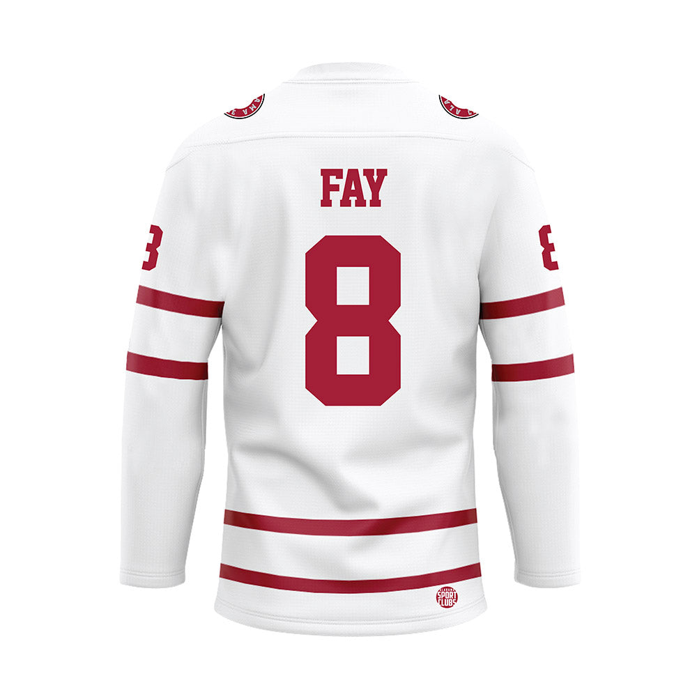 Alabama - NCAA Baseball : Tyler Fay - White Hockey Jersey