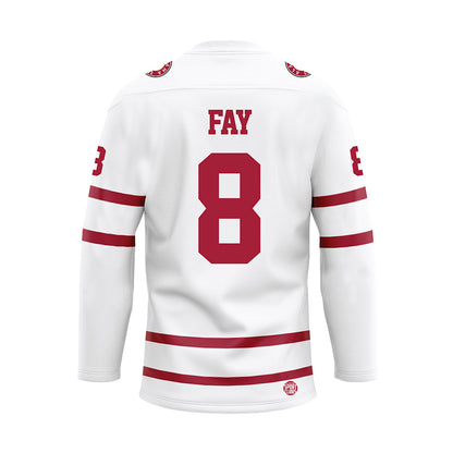 Alabama - NCAA Baseball : Tyler Fay - White Hockey Jersey