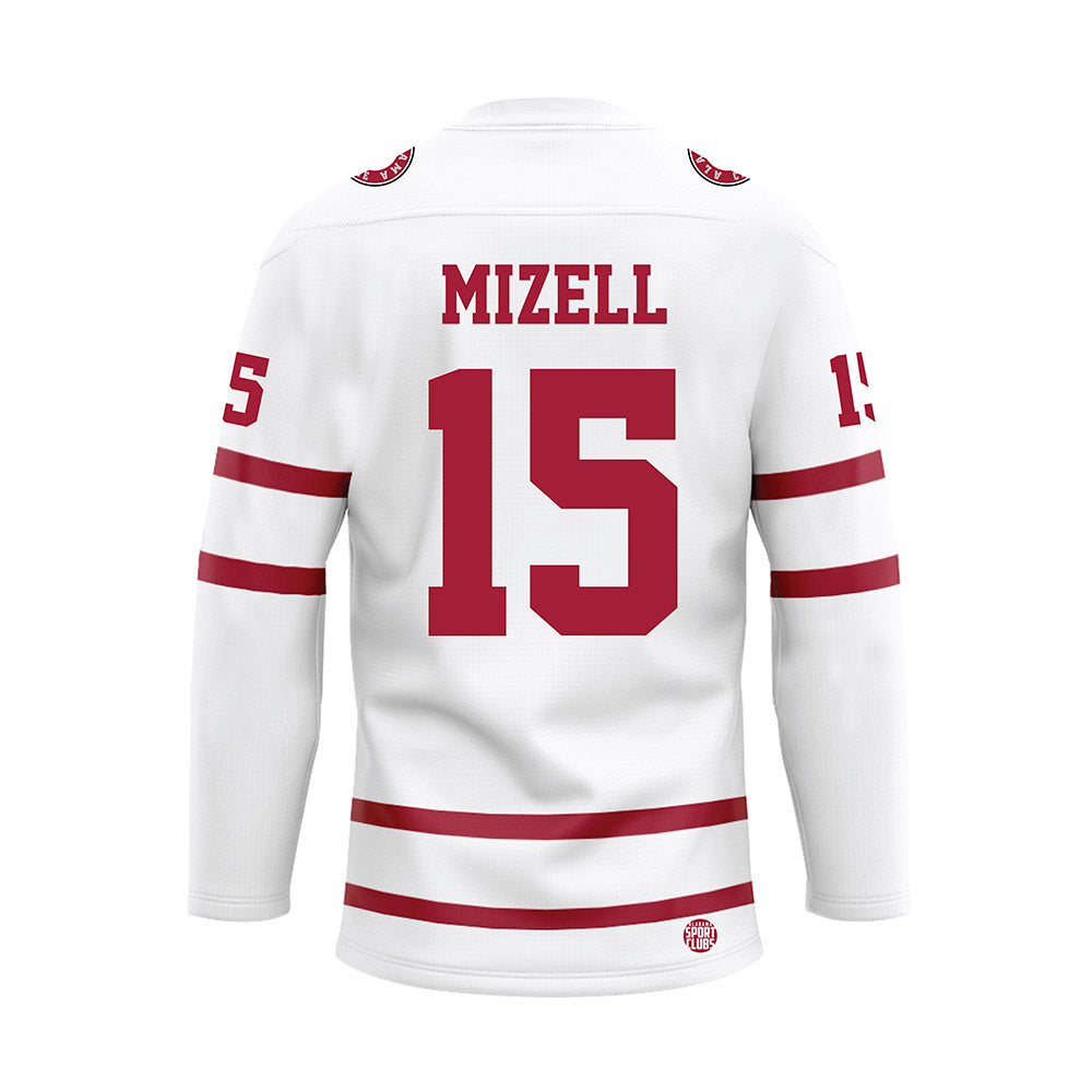 Alabama - NCAA Baseball : Coleman Mizell - White Hockey Jersey