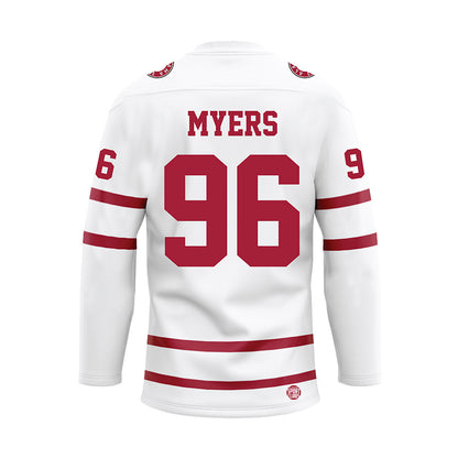 Alabama - Football Alumni : Michael Myers - White Hockey Jersey