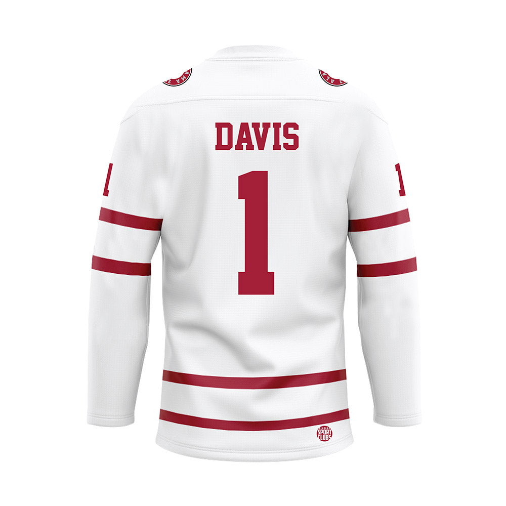 Alabama - Men's Basketball Alumni : Charles Davis - White Hockey Jersey