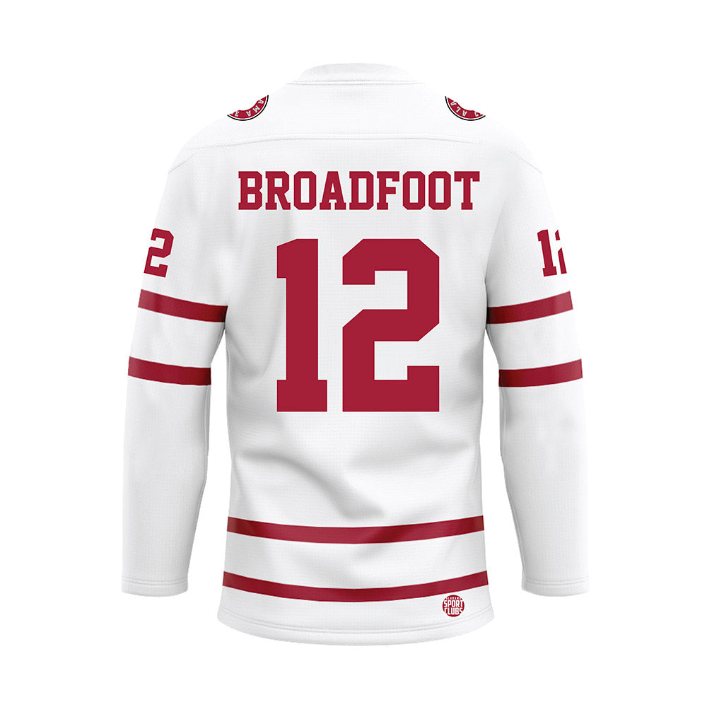 Alabama - Softball Alumni : Emma Broadfoot - White Hockey Jersey