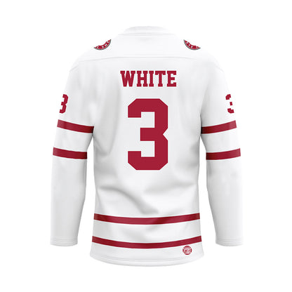 Alabama - NCAA Softball : Kristen White - White Hockey Jersey