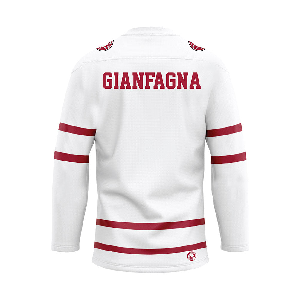 Alabama - NCAA Women's Rowing : Micaiah Gianfagna - White Hockey Jersey