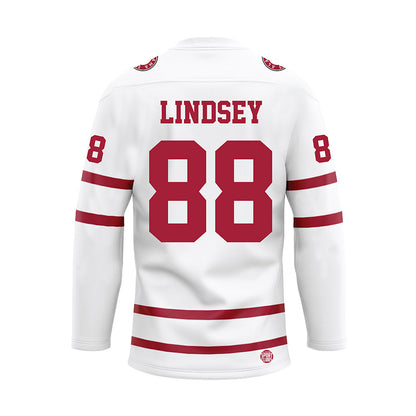 Alabama - NCAA Football : Jay Lindsey - White Hockey Jersey