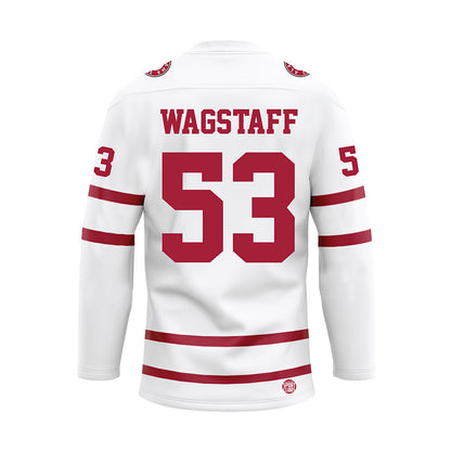 Alabama - Football Alumni : Granison Wagstaff - White Hockey Jersey