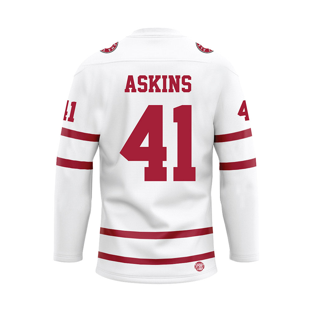 Alabama - Mens Basketball Alumni : Keith Askins - White Hockey Jersey