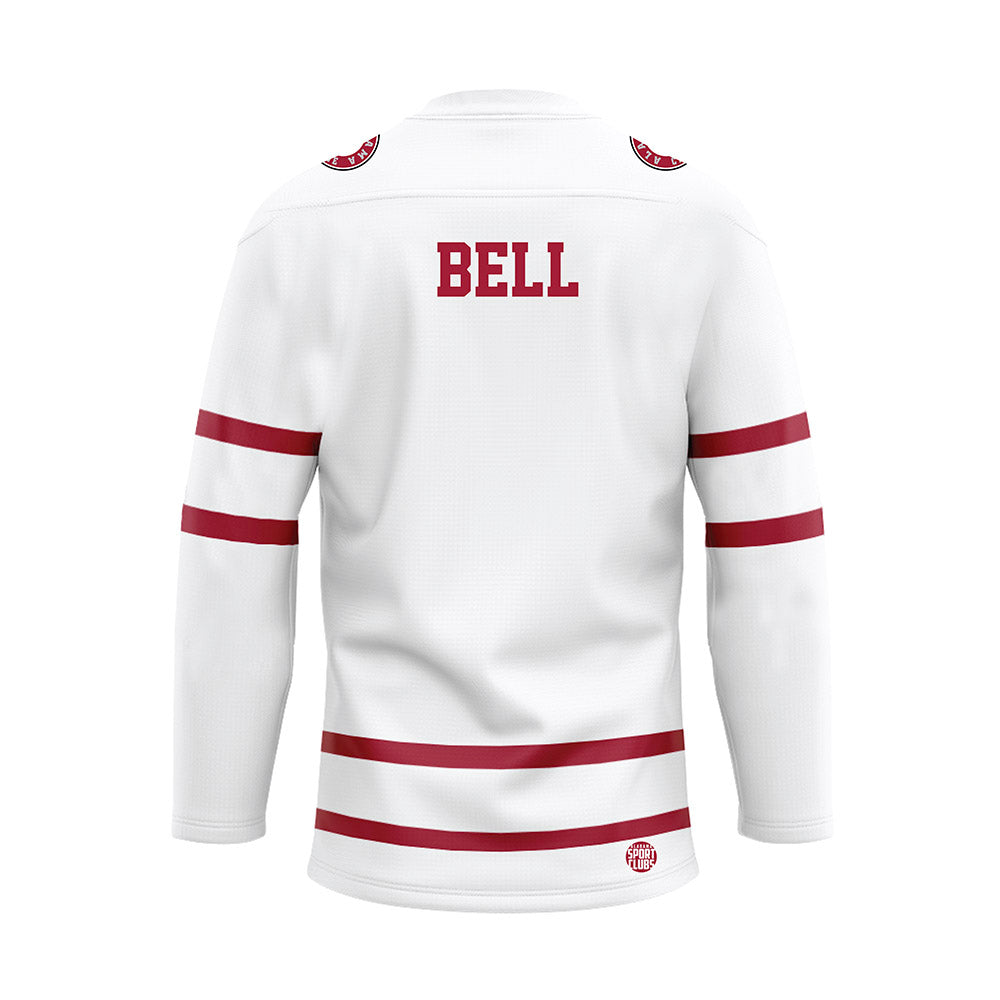 Alabama - NCAA Men's Swimming & Diving : Drayden Bell - White Hockey Jersey-1