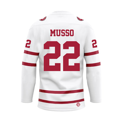 Alabama - Football Alumni : Johnny Musso - White Hockey Jersey