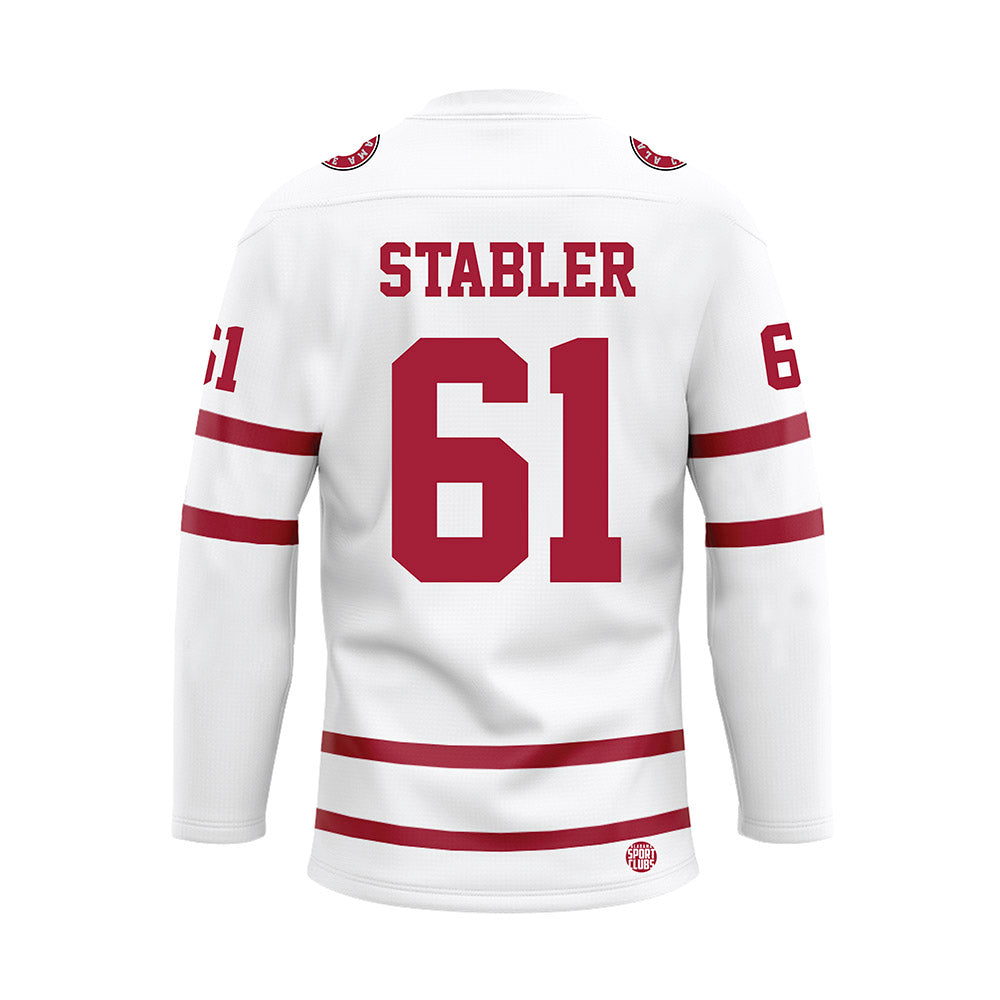 Alabama - Football Alumni : BJ Stabler - White Hockey Jersey