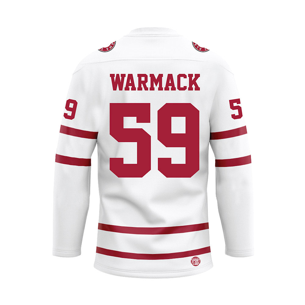 Alabama - Football Alumni : Dallas Warmack - White Hockey Jersey