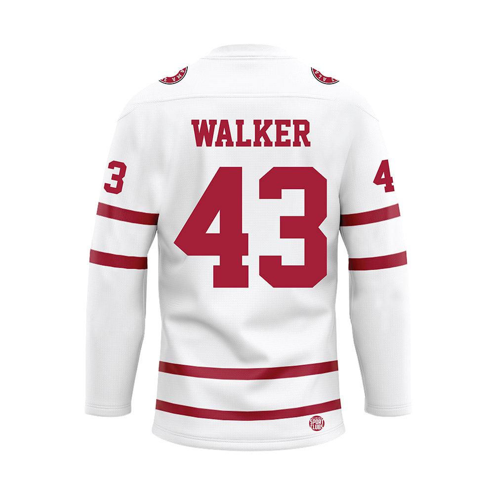 Alabama - Football Alumni : AJ Walker - White Hockey Jersey