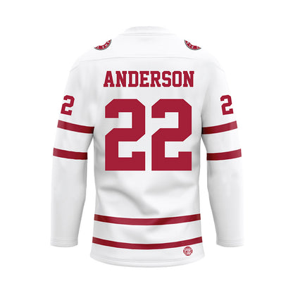 Alabama - Football Alumni : Ryan Anderson - White Hockey Jersey