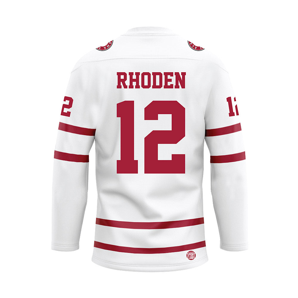 Alabama - Football Alumni : Steve Rhoden - White Hockey Jersey