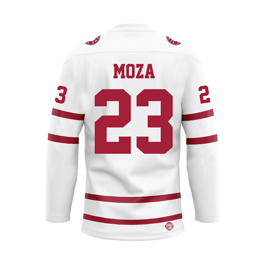 Alabama - NCAA Baseball : Aidan Moza - White Hockey Jersey