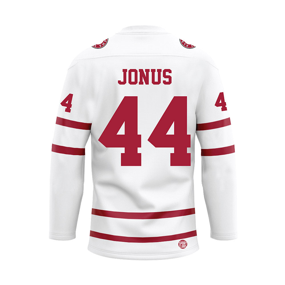 Alabama - Mens Basketball Alumni : Justin Jonus - White Hockey Jersey