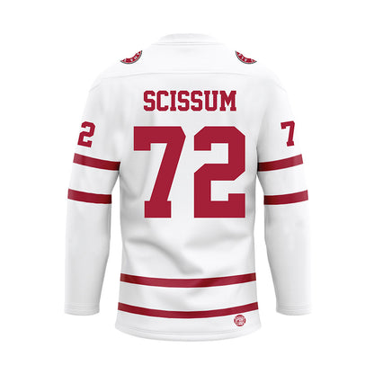 Alabama - Football Alumni : Willard Scissum - White Hockey Jersey