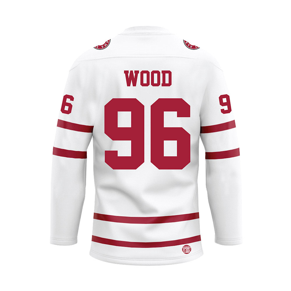 Alabama - Football Alumni : Daniel Wood - White Hockey Jersey