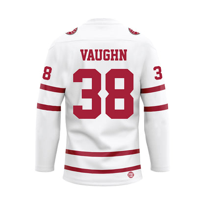 Alabama - NCAA Baseball : Luke Vaughn - White Hockey Jersey