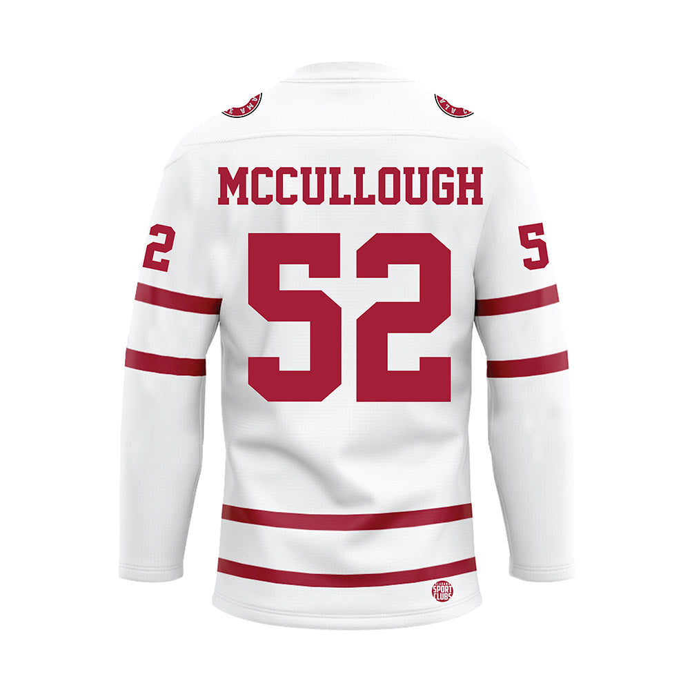 Alabama - Football Alumni : Alfred McCullough - White Hockey Jersey