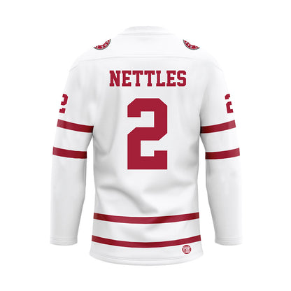 Alabama - Womens Basketball Alumni : Marverly Nettles - White Hockey Jersey