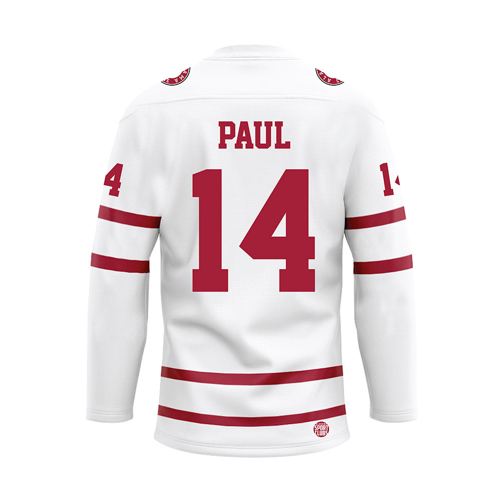 Alabama - NCAA Women's Soccer : Gianna Paul - White Hockey Jersey