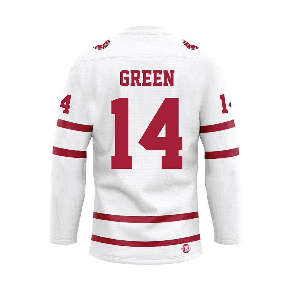 Alabama - NCAA Women's Basketball : Zaay Green - White Hockey Jersey