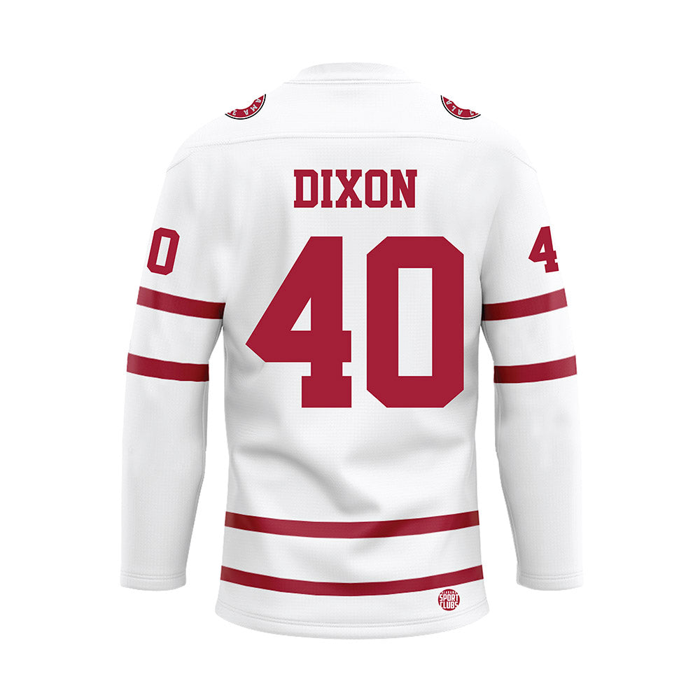 Alabama - NCAA Football : Sterling Dixon - White Hockey Jersey