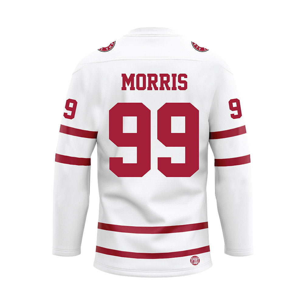 Alabama - NCAA Baseball : Austin Morris - White Hockey Jersey