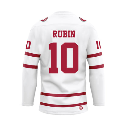 Alabama - NCAA Baseball : Joey Rubin - White Hockey Jersey