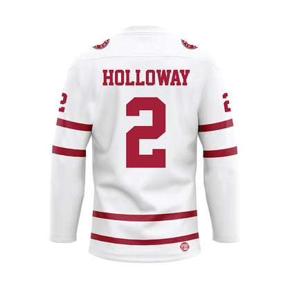 Alabama - NCAA Men's Basketball : Aden Holloway - White Hockey Jersey