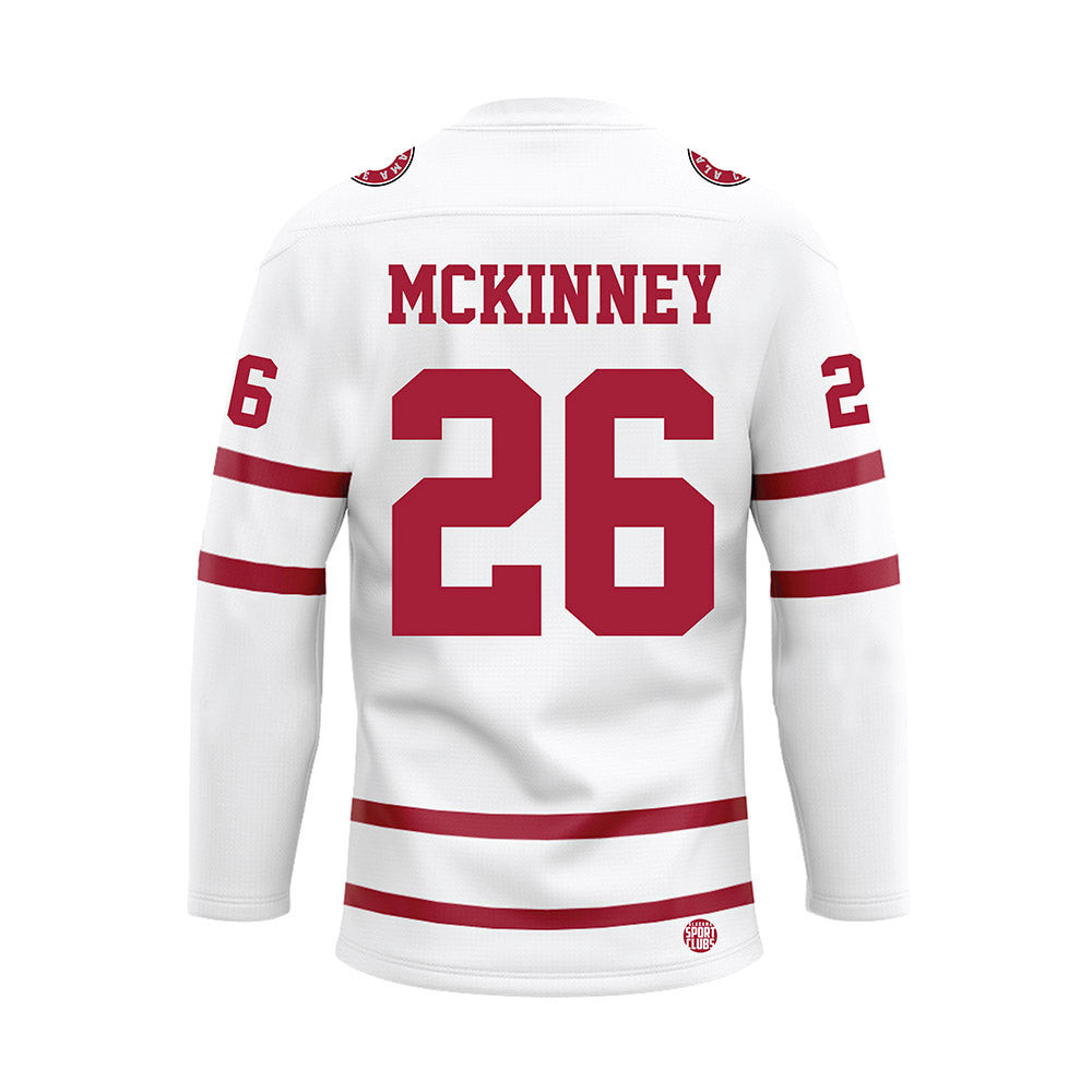 Alabama - Football Alumni : Bobby McKinney - White Hockey Jersey