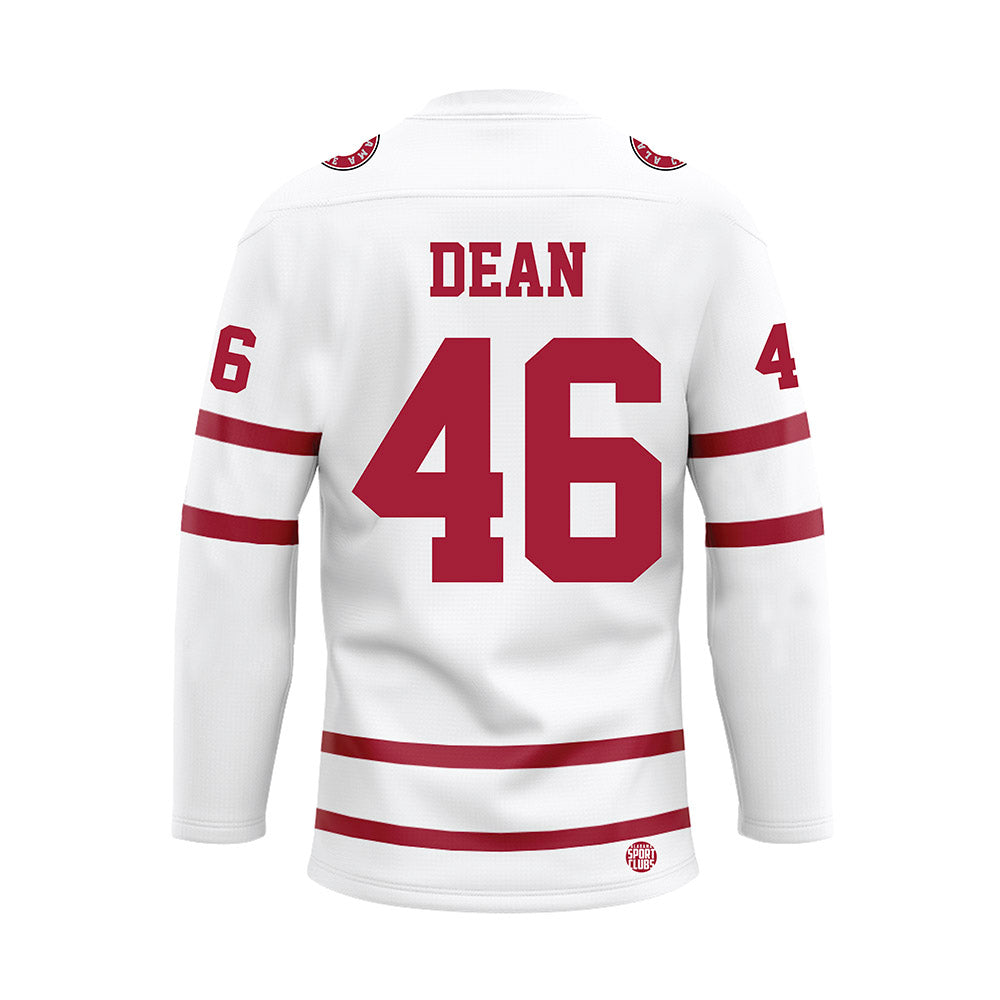 Alabama - Football Alumni : Steve Dean - White Hockey Jersey