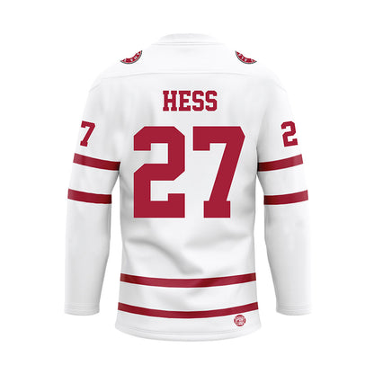 Alabama - NCAA Baseball : Ben Hess - White Hockey Jersey