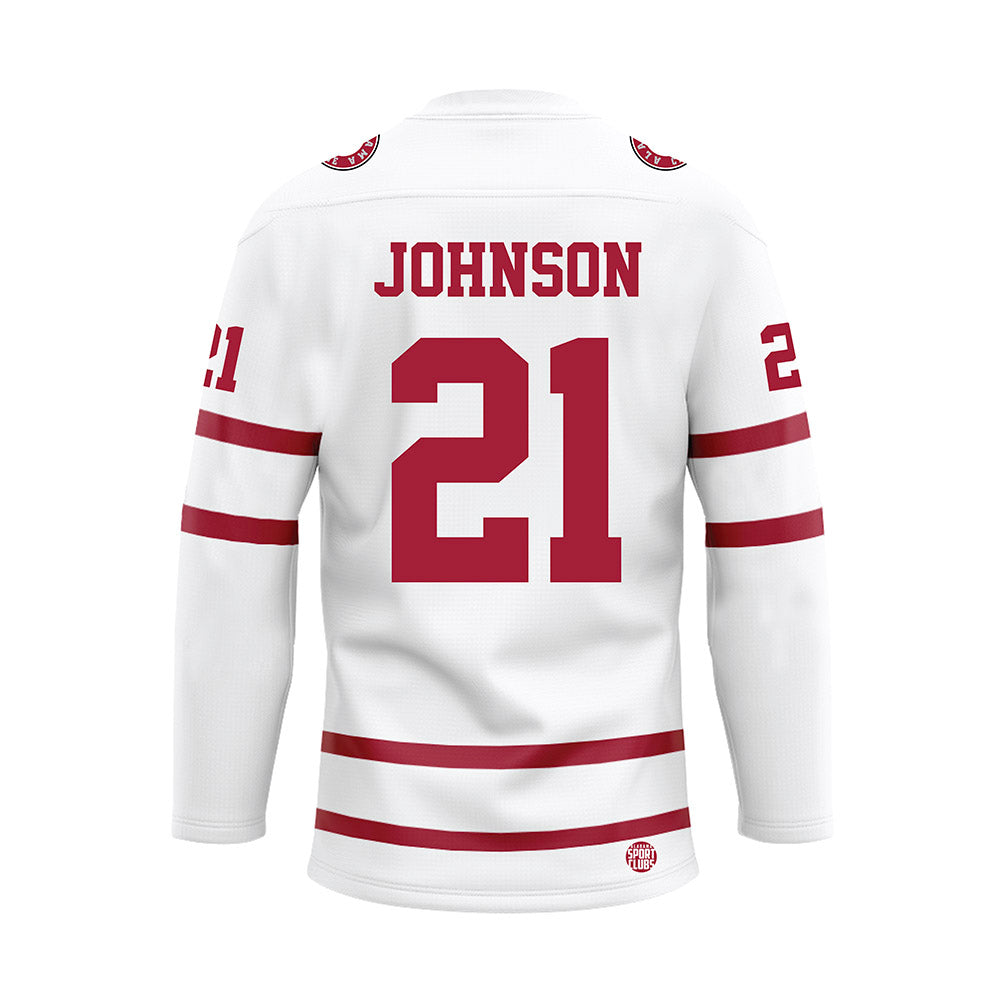 Alabama - Mens Basketball Alumni : Britton Johnson - White Hockey Jersey