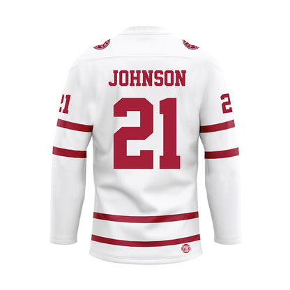 Alabama - Mens Basketball Alumni : Britton Johnson - White Hockey Jersey