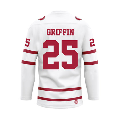 Alabama - Men's Basketball Alumni : Artie Griffin - White Hockey Jersey-1