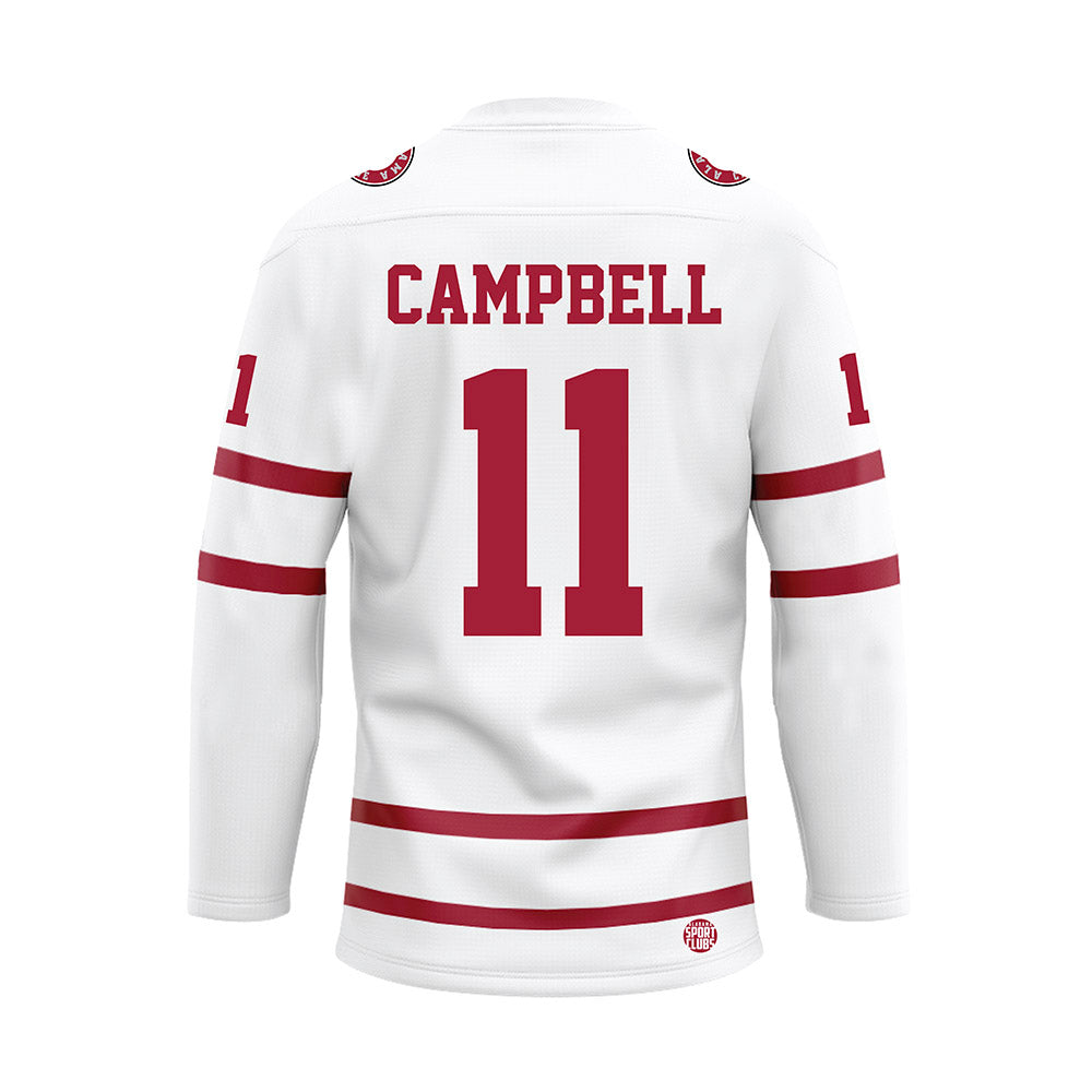 Alabama - NCAA Football : Jihaad Campbell - White Hockey Jersey