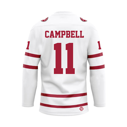 Alabama - NCAA Football : Jihaad Campbell - White Hockey Jersey