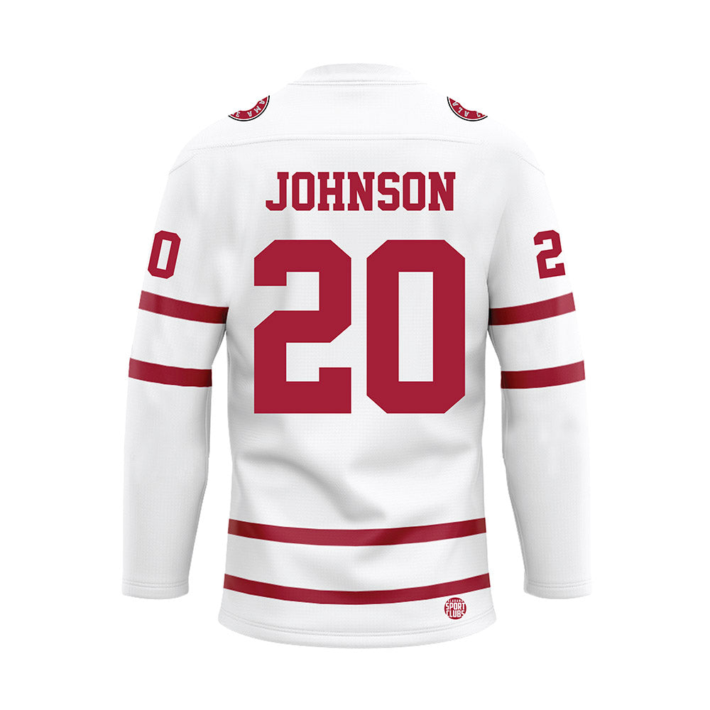 Alabama - Womens Basketball Alumni : Niesa Johnson - White Hockey Jersey