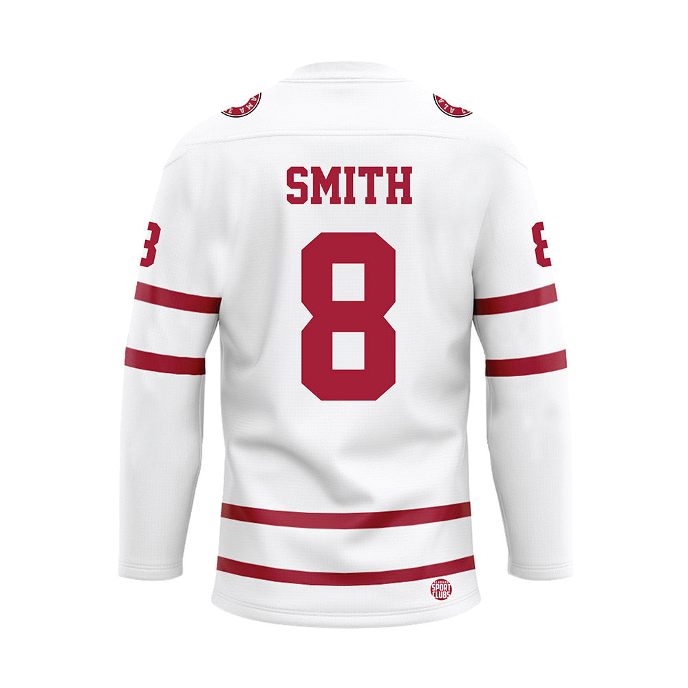 Alabama - NCAA Football : Devonta Smith - White Hockey Jersey