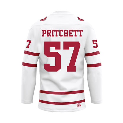 Alabama - NCAA Football : Elijah Pritchett - White Hockey Jersey