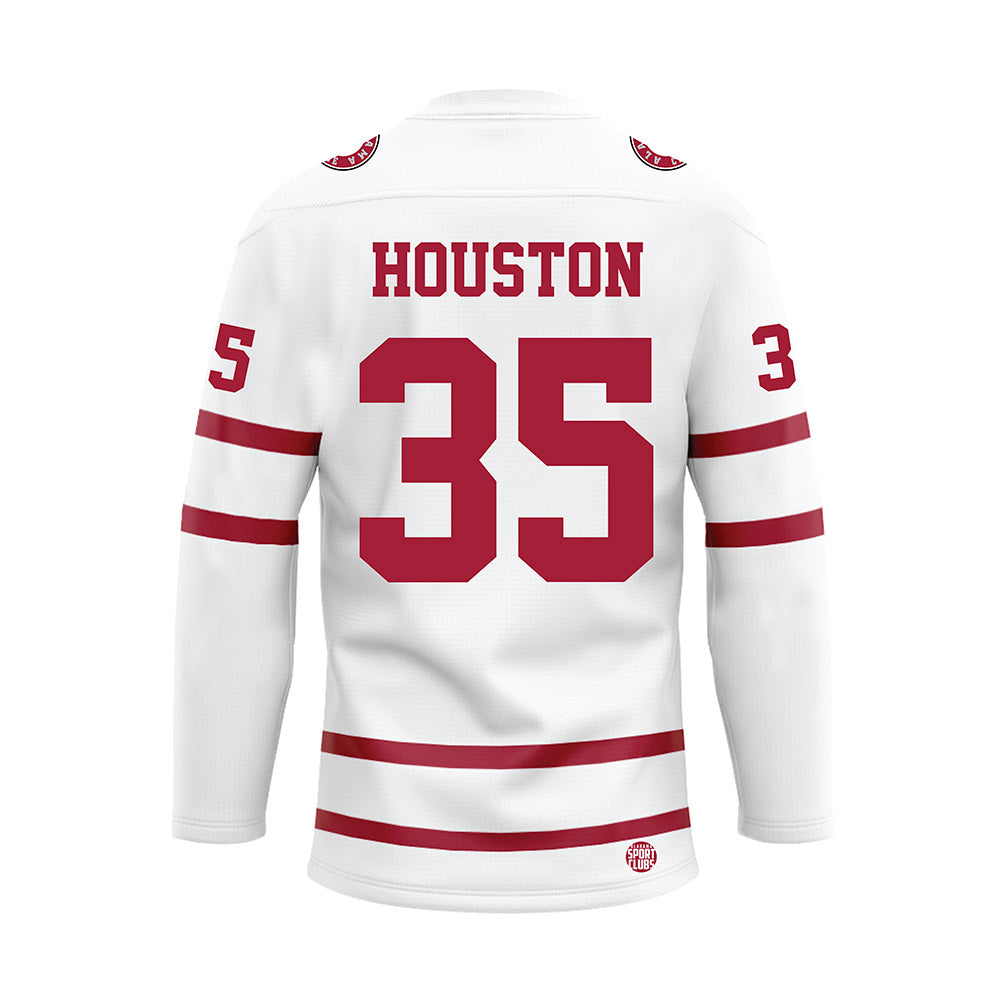 Alabama - Football Alumni : Martin Houston - White Hockey Jersey