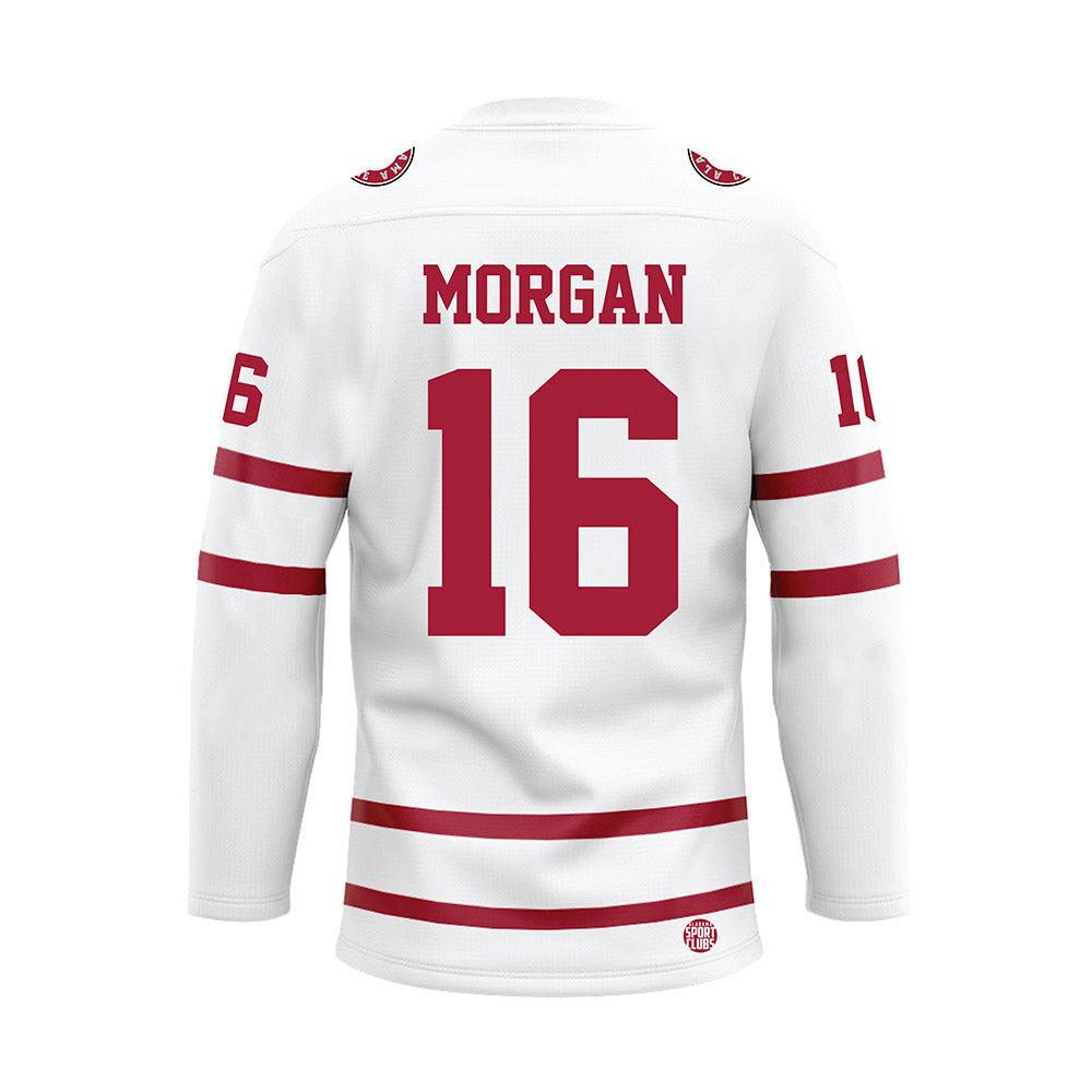 Alabama - NCAA Football : Red Morgan - White Hockey Jersey